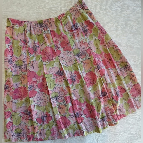 Napa Valley Dresses & Skirts - Napa Valley Skirt floral pink green size 16P